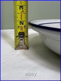 PAIR Dansk Blue Mist Curved Rim Soup Pasta Bowl Speckled Vintage Niels Refsgaard