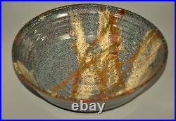 PAUL SOLDNER Original Vintage Stoneware Ceramic Raku Pottery Centerpiece Bowl