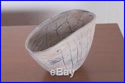 POLIA WILLIAM PILLIN Vtg Mid Century Modern Ceramic Pottery Lava Vase Bowl Italy