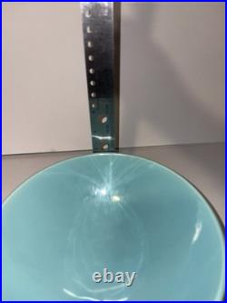 Pacific Pottery Aqua Turquoise Footed Salad Bowl #315 Excellent Condition