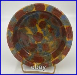 Pacific Pottery Blended Glazes Bowl 6¾ Inch Diameter Beautiful Circa 1930's