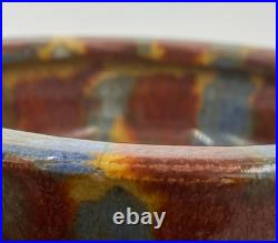 Pacific Pottery Blended Glazes Bowl 6¾ Inch Diameter Beautiful Circa 1930's