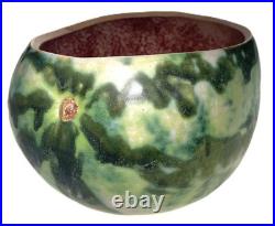 Patricia Garrett Pottery Art Watermelon Bowl Vtg 1993 Great Impressions