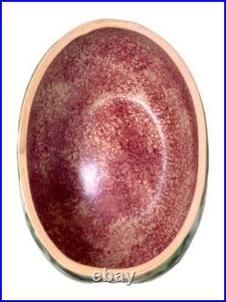 Patricia Garrett Pottery Art Watermelon Bowl Vtg 1993 Great Impressions