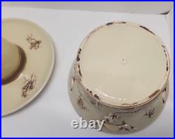 Perfect Vintage 1960 MCCOY USA EL RANCHO SOMBRERO SERVE ALL Hat & Bowl Western