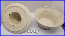 Perfect Vintage 1960 MCCOY USA EL RANCHO SOMBRERO SERVE ALL Hat & Bowl Western