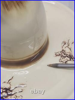 Perfect Vintage 1960 MCCOY USA EL RANCHO SOMBRERO SERVE ALL Hat & Bowl Western