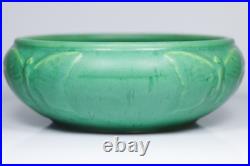 Peters & Reed Art Pottery Bowl Matte Green Butterfly Bowl 1920-30s
