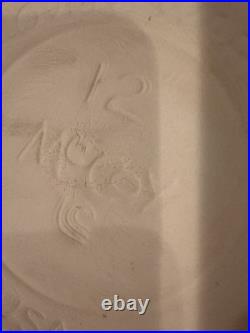 Pink & Blue Stripes Nelson McCoy Pottery Dough Bowl