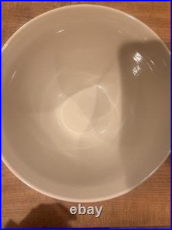 Pink & Blue Stripes Nelson McCoy Pottery Dough Bowl