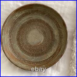 Pottery Art Bowl Signed Berge 9.8