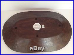 Pottery Barn Vintage Dough Bowl Candle Tray New Sold Out @ Pb Rare Free Shipping