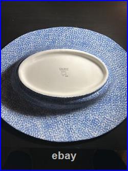 Pottery Laurie Gates Los Angeles Blue Stipple Style Friends Lrg Platter 19x15