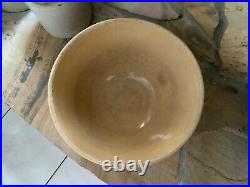 Pottery Vintage USA WATT No. 11 OvenWare Mixing Large Bowl Blue White Stripe