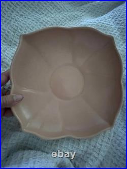 Pre-MCMVtgRare Catalina Pottery Fruit Bowl Soft Pink/Ivory Made In USA #C340