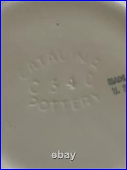 Pre-MCMVtgRare Catalina Pottery Fruit Bowl Soft Pink/Ivory Made In USA #C340