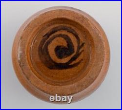 Presumably Lis Krüger and Ole Bjørn Krüger. Unique bowl in glazed stoneware