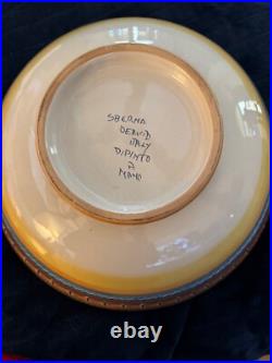 RARE 16.5x 8 Deep Sberna Dervid Italy Dipinto a Mayo Majolica HandPainted BOWL