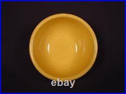 RARE ANTIQUE TINY 4 ¼ McCOY DANDY LINE WHITE BAND BOWL #1 YELLOW WARE MINT