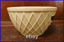 RARE Antique Vintage Watt Pottery Morning Glory Lattice #6 Mixing Bowl USA
