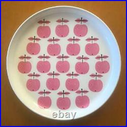 RARE GUSTAVSBERG PALL Plate Bowl Sweden Stig Lindberg Pink Apple Vintage Dish