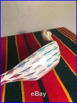 RARE Mid Century Vintage Ceramic Bitossi Bird Bowl 1950s Aldo Londi