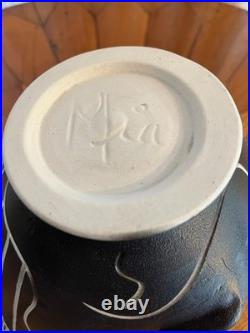 RARE! One-Of-A-Kind Sgraffito Ceramic Signed bowl by Mia Tyson-MINT CONDITION