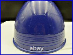 RARE Original Homer Laughlin Fiesta Ware Cobalt Blue Mixing Bowl #7 NO RINGS