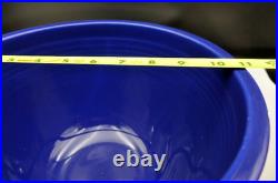 RARE Original Homer Laughlin Fiesta Ware Cobalt Blue Mixing Bowl #7 NO RINGS