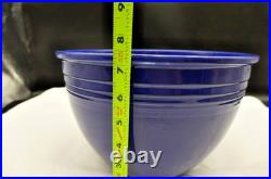 RARE Original Homer Laughlin Fiesta Ware Cobalt Blue Mixing Bowl #7 NO RINGS