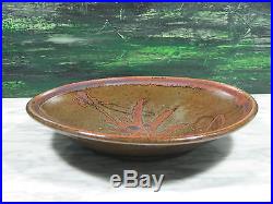 Rare Vintage Japanese Studio Art Pottery Platter Low Bowl Attr Shoji Hamada