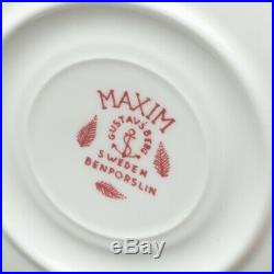 RARE Vintage 14 pcs Gustavsberg Sweden Maxim Cups, Saucers, Bowl, Milk Jug