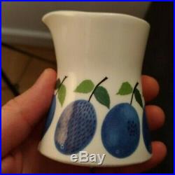 RARE Vintage 18 pcs Set Gustavsberg Prunus Stig Lindberg Cups, Saucers, Bowl