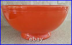 RARE Vintage Fiesta Footed Salad Bowl in Radioactive Red (Circa 1936-1942)