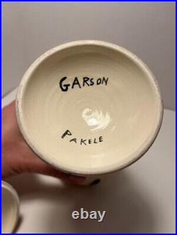 RARE Vintage Garson Pakele Figural Ceramic Lidded Bowl Cup 11