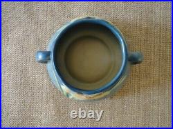 RARE! Vintage Roseville Bermuda Blue Zephyr Lily Open Sugar Bowl& Creamer