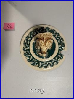 RARE Wick Werke German Hunting Stoneware Tureen Punch Bowl Mid Century, 11 Mugs