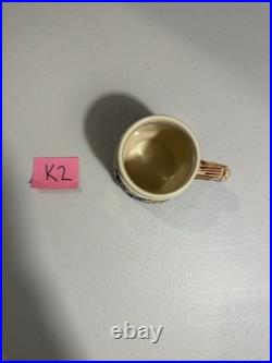 RARE Wick Werke German Hunting Stoneware Tureen Punch Bowl Mid Century, 11 Mugs