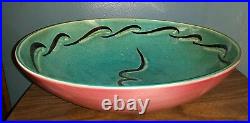 RED WING POTTERY LUNCH HOUR Town & Country Eva Zeisel 13 Bowl ONE OF A-KIND