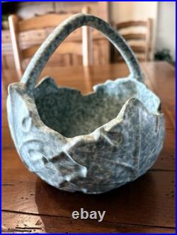 ROSEVILLE Vintage Pottery Basket And Bowl 1954