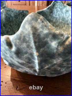 ROSEVILLE Vintage Pottery Basket And Bowl 1954