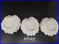 RS Prussia Mold 703 Lily of the Valley Tiffany Finish Bowl Set + Royal Bayreuth