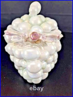 RS Prussia Mold 703 Lily of the Valley Tiffany Finish Bowl Set + Royal Bayreuth