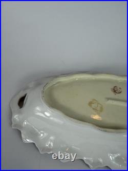 RS Prussia Reinhold Schlegelmilch Scenic Porcelain Bowl Gilt Handles c1900