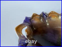 RS Prussia Reinhold Schlegelmilch Scenic Porcelain Bowl Gilt Handles c1900