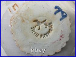 Raku Art Pottery Footed Bowls Handmade Signed Sylvia Richardson Set of 3 VTG'79