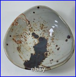 Raku Art Pottery Footed Bowls Handmade Signed Sylvia Richardson Set of 3 VTG'79