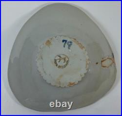 Raku Art Pottery Footed Bowls Handmade Signed Sylvia Richardson Set of 3 VTG'79