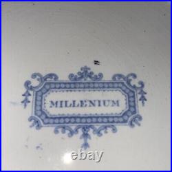 Ralph Stevenson Blue transferware plate Millennium Religious Plate Fabulous