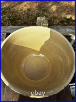 Ransbottom Roseville Pottery Wheat Blue Spongeware Nesting Mixing Bowls Set / 4